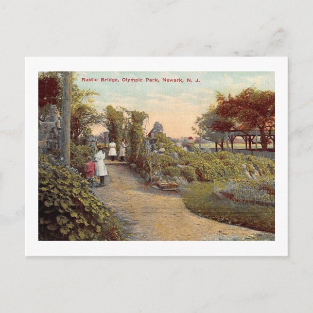 Olympic Park, Irvington, Newark, NJ Vintage Postcard (Front)