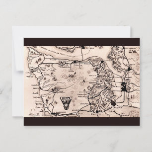 Olympic Peninsula Map Postcard