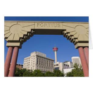 Olympic Plaza and Calgary Tower, Alberta, Canada