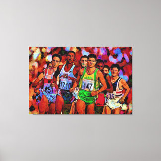 Olympic runners canvas print