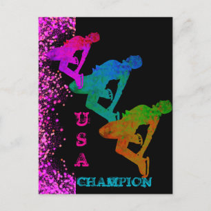 OLYMPIC SKATING  POSTCARD