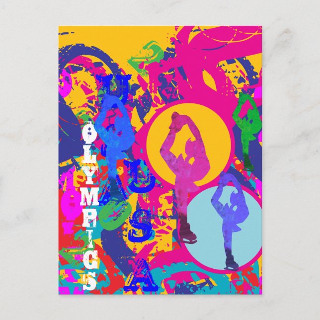 OLYMPIC SKATING  POSTCARD (Front)