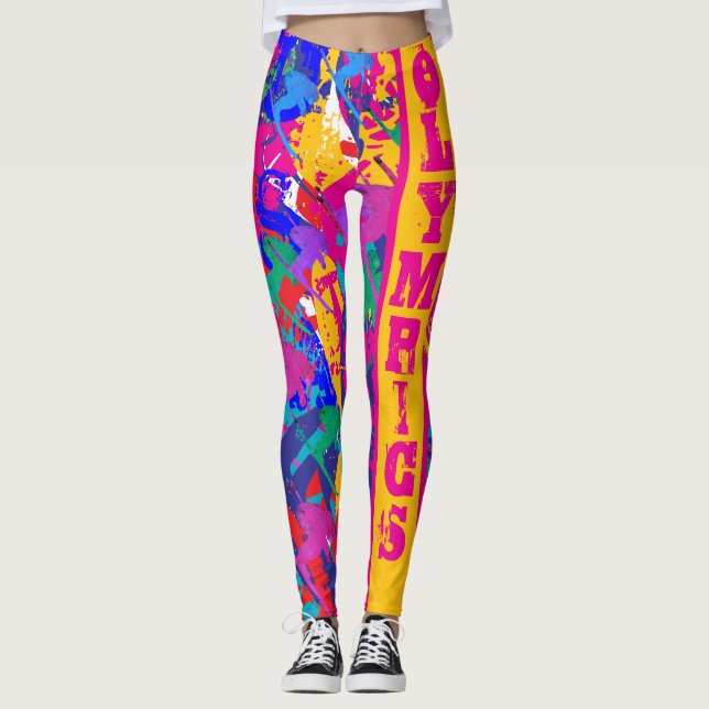 OLYMPIC SKIING LEGGINGS (Front)