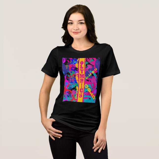 OLYMPIC SKIING Tri-Blend SHIRT (Front Full)
