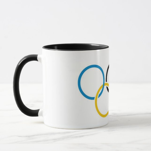 Olympic Spirit Watercolor Mug (Left)