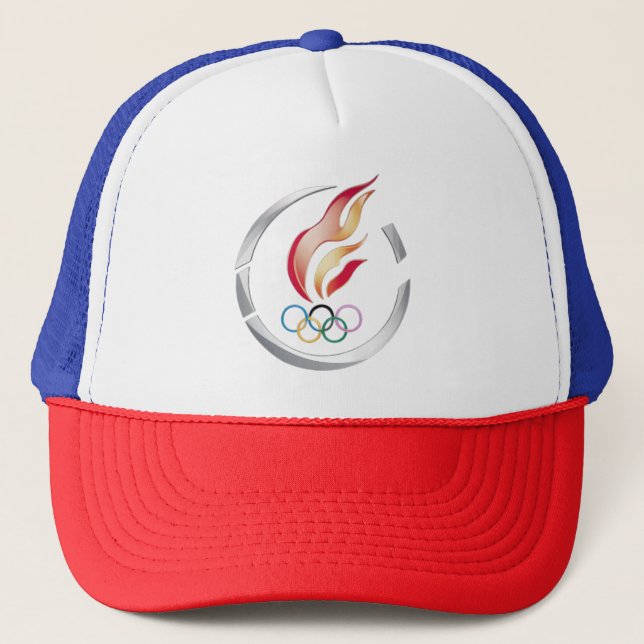 Olympic sports trucker hat (Front)