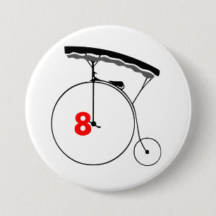 Olympic Swimmer 8 7.5 Cm Round Badge