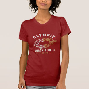 Olympic Track Field Est 1972 Retro Running Logo T-Shirt