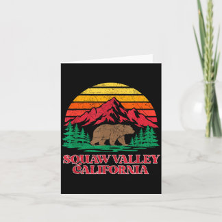 Olympic valley california grizzly bear vintage card