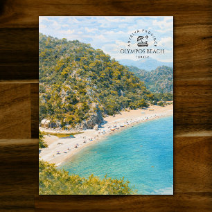Olympos Beach, Antalya Province Turkey   Keepsake  Postcard