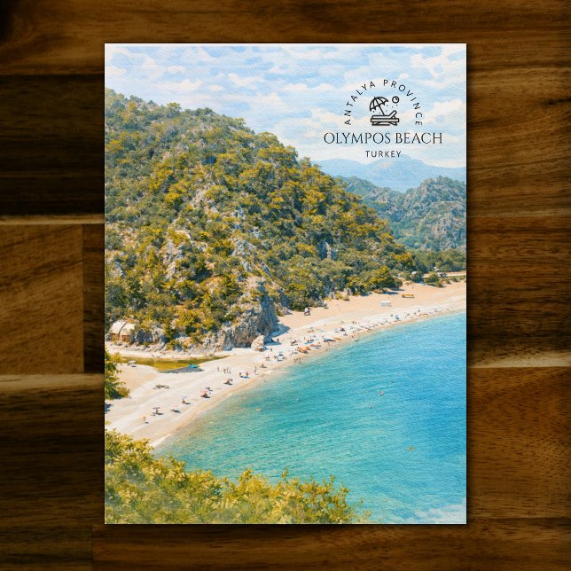 Olympos Beach, Antalya Province Turkey | Keepsake  Postcard (Olympos Beach, Antalya Province Turkey | Keepsake Postcard)