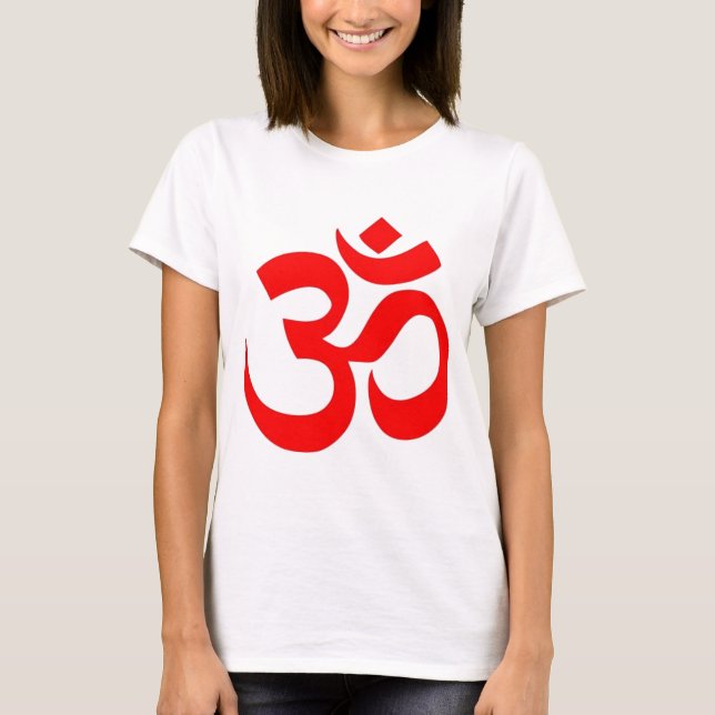 Om (ॐ) - Hindu and Buddhist Symbol T-Shirt (Front)