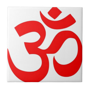 Om (ॐ) - Hindu and Buddhist Symbol Tile