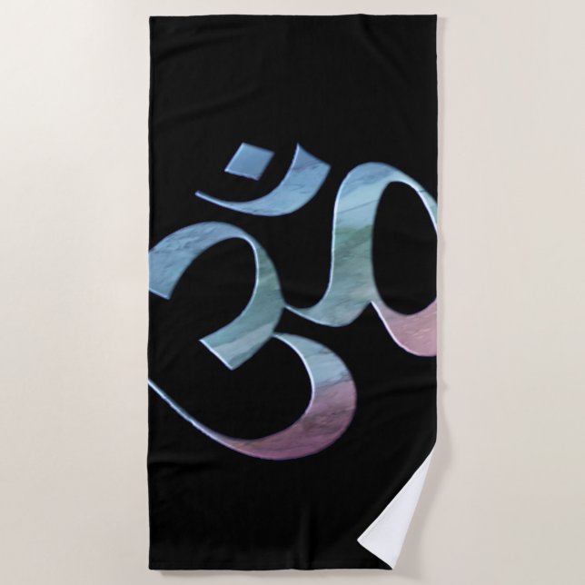 Om 1  beach towel (Front)