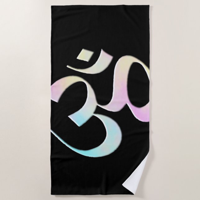 Om 2 beach towel (Front)