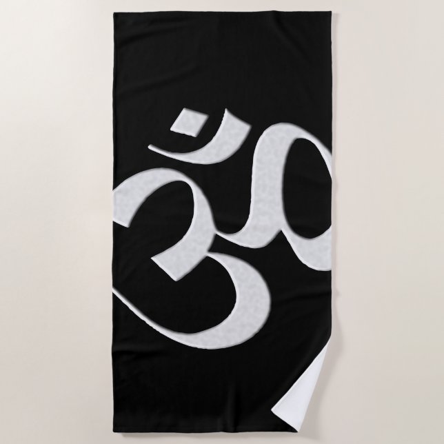 Om 3 beach towel (Front)