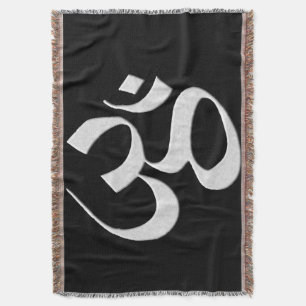 Om 3 throw blanket