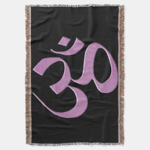 Om 5 throw blanket