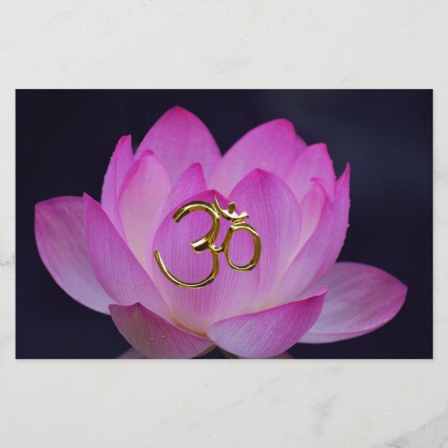 OM and the lotus flower (Front)