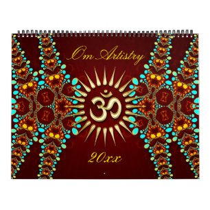 OM Artistry Yoga New Age Meditational Calendar