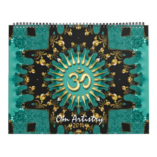 OM Artistry Yoga New Age Meditational Calendar
