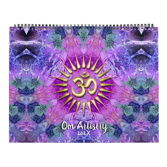 OM Artistry Yoga NewAge Meditational Mandala Calendar (Cover)