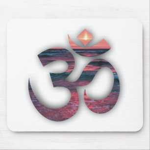 OM At The Ocean Yoga Mouse Mat