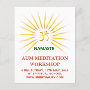 Om Aum Meditation  Flyer