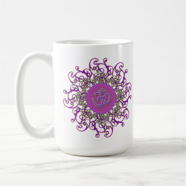 Om (aum) & Namaste mug (Left)