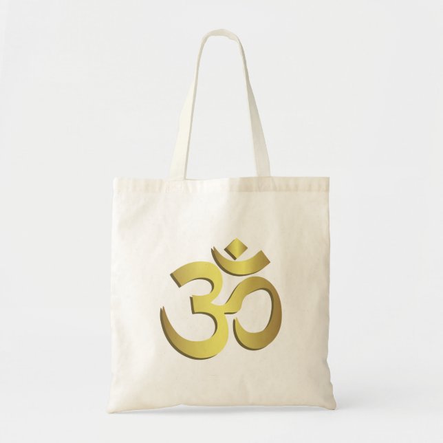Om ( Aum ) Namaste yoga symbol Tote Bag (Front)