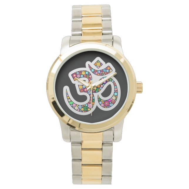 Om Aum Namaste Yoga Symbol watches (Front)