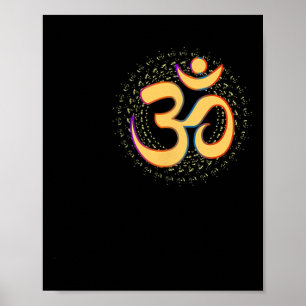 Om Aum Omkara Ancient Symbol Art Spiritual Yoga Me Poster