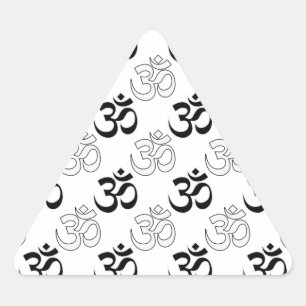 Om, Aum Symbol Triangle Sticker