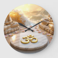 OM - AUM - ZEN BUDDHISM - Wall Clock