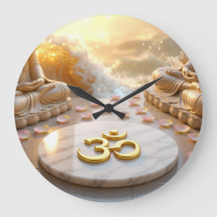 OM - AUM - ZEN BUDDHISM - Wall Clock