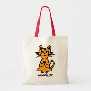Om Cat - Yoga Tote Bags