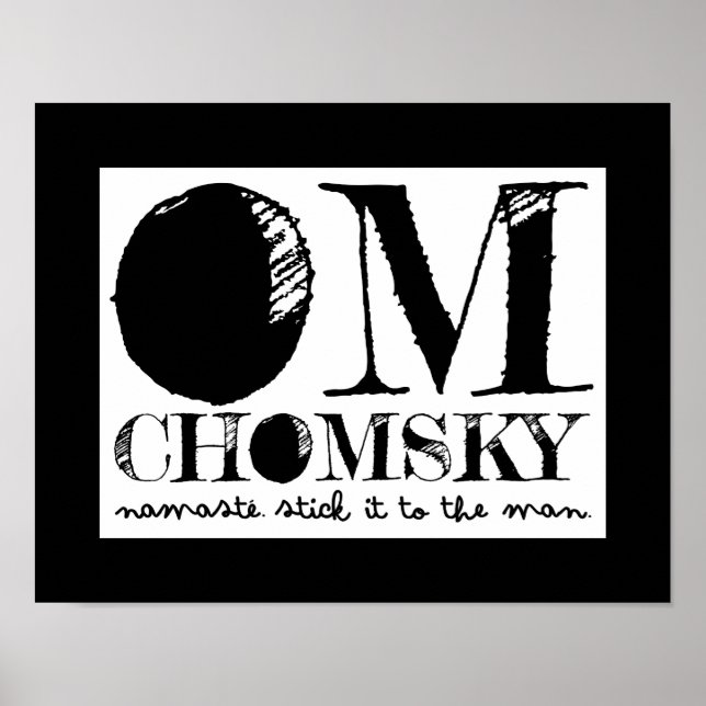 Om Chomsky Poster (Front)