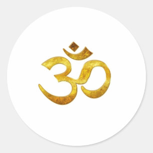 OM CLASSIC ROUND STICKER