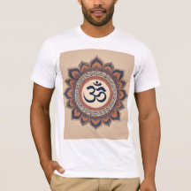 Om Design T-shirt beautifully blends spirituality