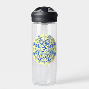 Om design water bottle