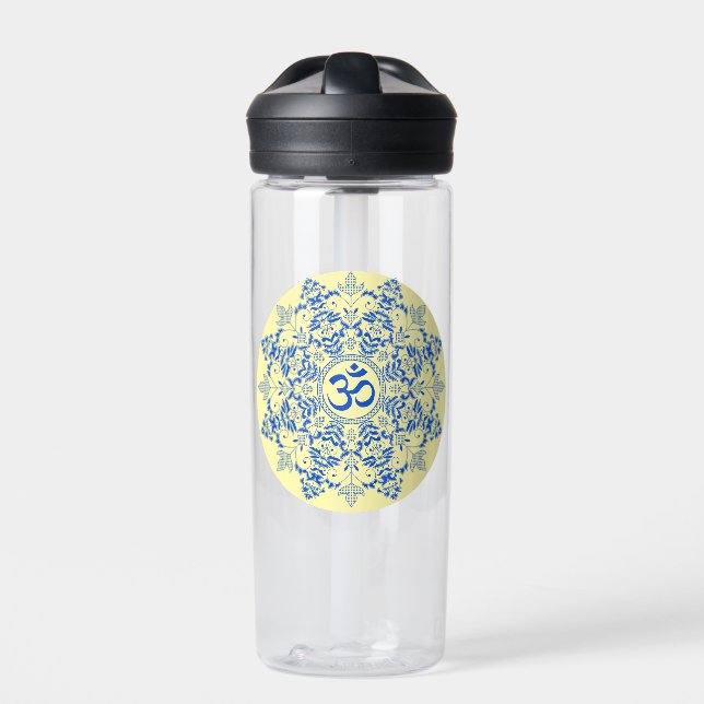 Om design water bottle (Front)