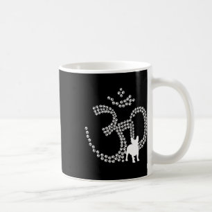Om Dog Paws French Bulldog Yoga Aum Ohm Symbol Fun Coffee Mug