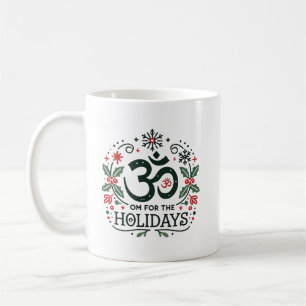 Om for the Holidays - Om Symbol Floral Coffee Mug