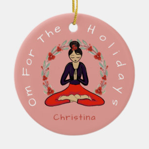 'Om For The Holidays' Yogi Friend Ornament