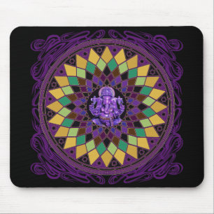 Om Ganesh Mandala Mouse Mat