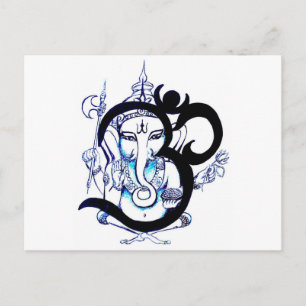 OM - Ganesha Postcard
