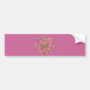 Om golden symbol bumper sticker