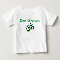 Om Grown Green Baby Tee