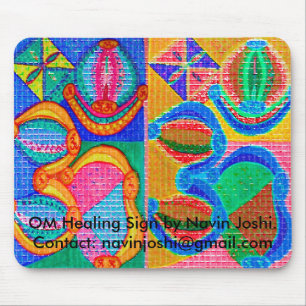 OM Healing Sign by Navin J... Mouse Mat