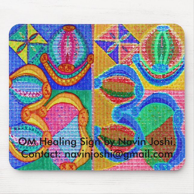 OM Healing Sign by Navin J... Mouse Mat (Front)